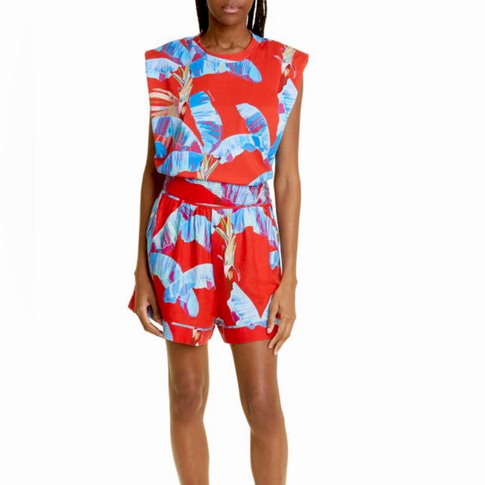 NWT Sweet Jungle Frond Print Muscle Tank